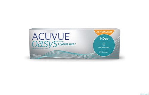 ACUVUE® OASYS 1-DAY with HydraLuxe™ TECHNOLOGY for ASTIGMATISM
